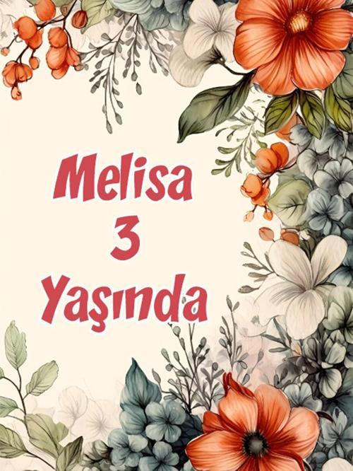 Çiçekler Temalı Doğum Günü Afişi -26 35X50 cm