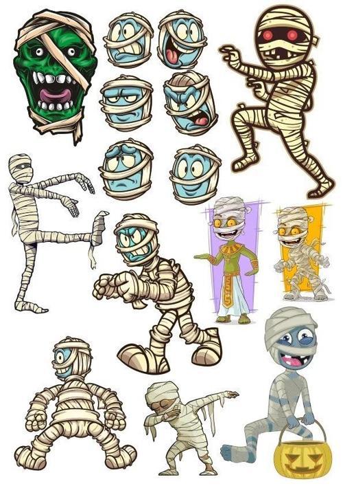 Mumya Sticker Set 13 Parça Telefon, Tablet, Defter, Laptop Sticker