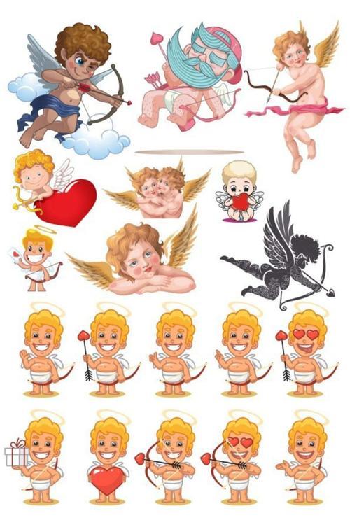 Eros Sticker Set-1 17 Parça Telefon, Tablet, Defter, Laptop Sticker