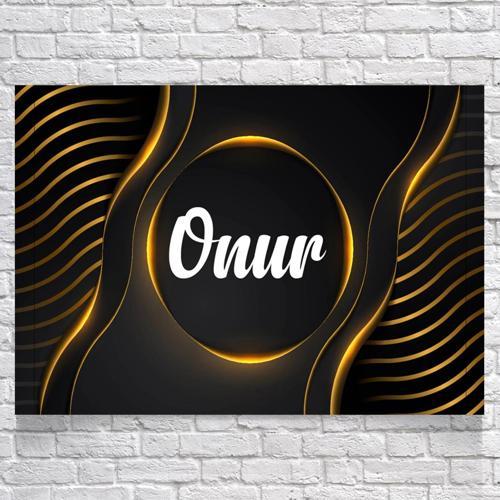 Gold Temalı Doğum Günü Afişi 70X100 cm