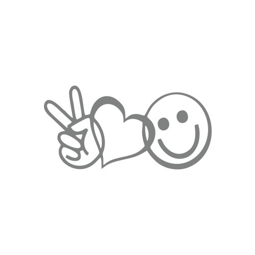 Hipi Sticker Hipi Sticker 17x17 Cm Gri