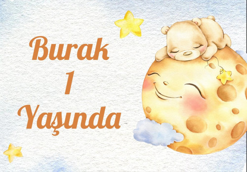 Güneş Temalı Doğum Günü Afişi 70X100 cm