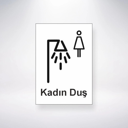 Kadın Duş Sticker 20X28 Cm