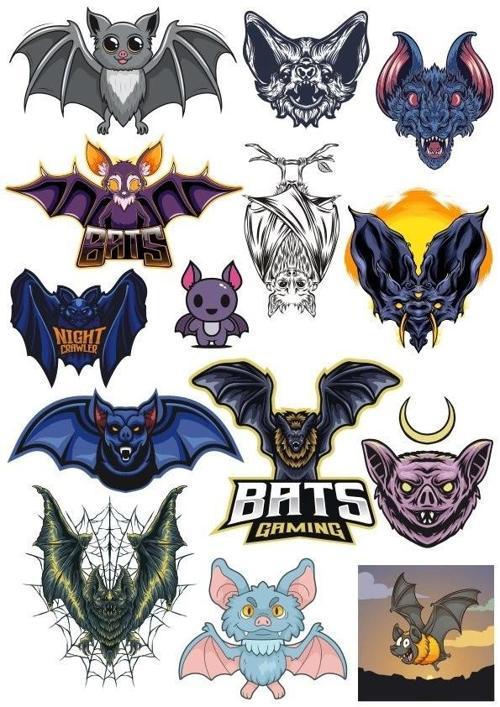 Yarasa Sticker Set 15 Parça Telefon, Tablet, Defter, Laptop Sticker