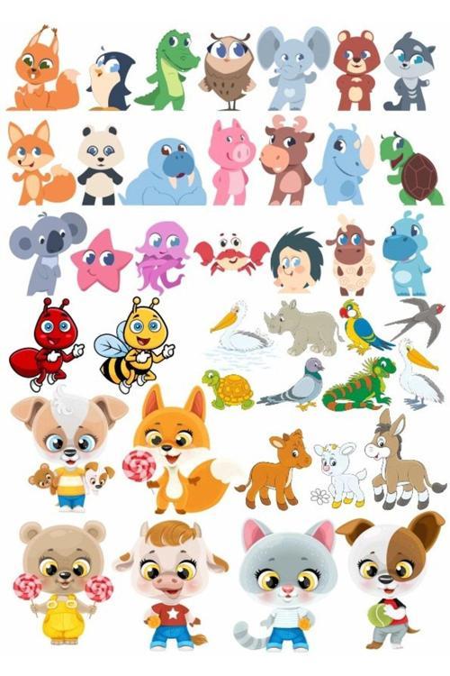 Sevimli Hayvanlar Sticker Set 2