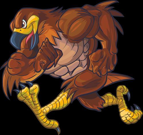 Kartal Sticker 10x10 cmRenkli Sticker