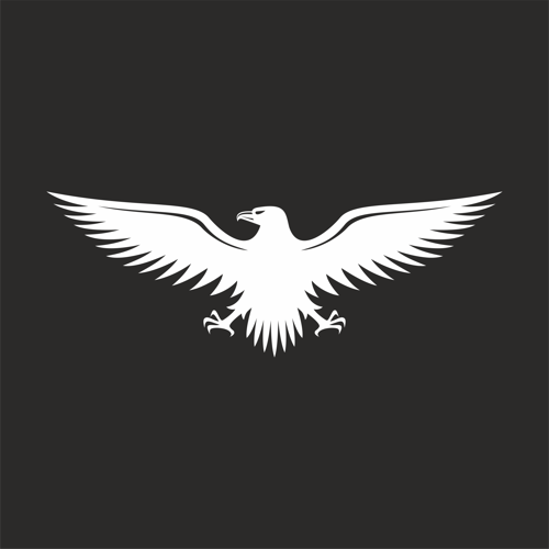 Kartal Sticker17x17 Cm Beyaz