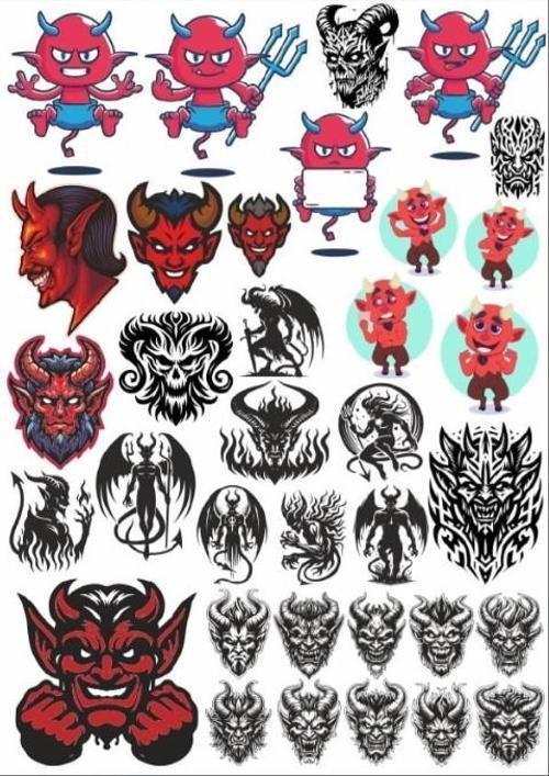 Şeytan Sticker Set