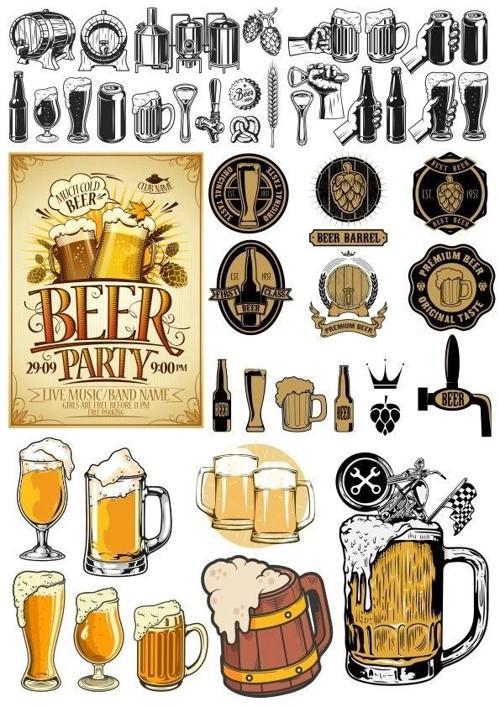 Beer Sticker Set 27 Parça Telefon, Tablet, Defter, Laptop Sticker