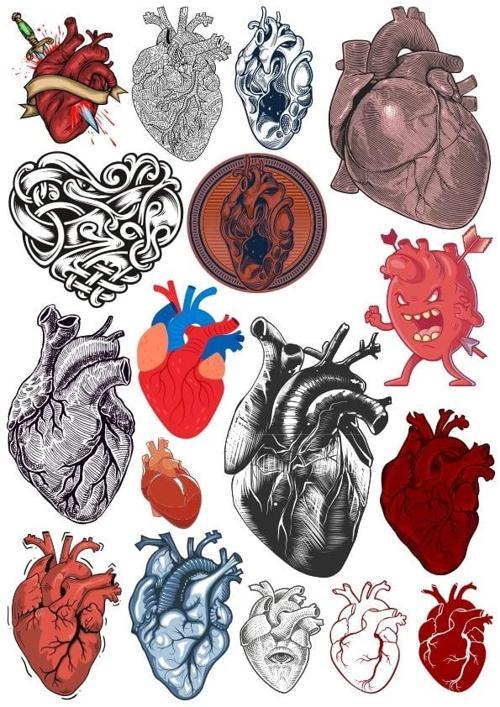 Kalp Sticker Set 1 16 Parça Telefon, Tablet, Defter, Laptop Sticker