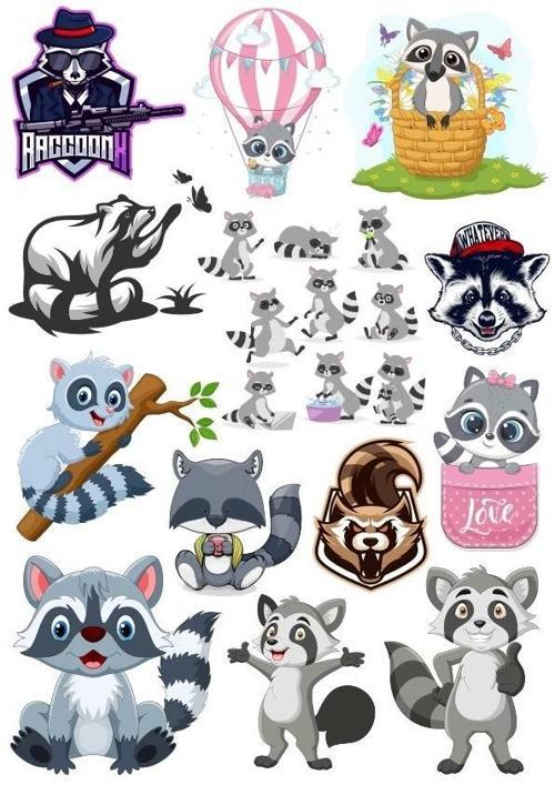 Racun Sticker Set-3 17 Parça Telefon, Tablet, Defter, Laptop Sticker