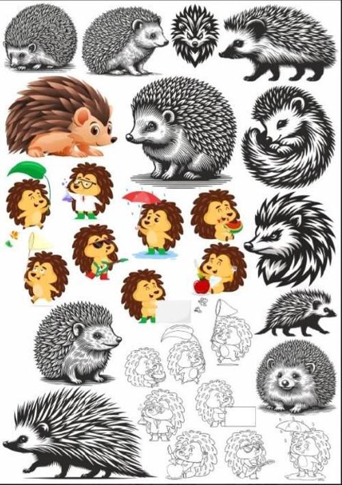 Kirpi Sticker Set