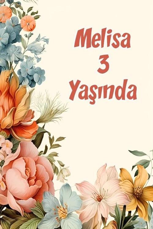 Renkli Çiçekler Temalı Doğum Günü Afişi -9 35X50 cm