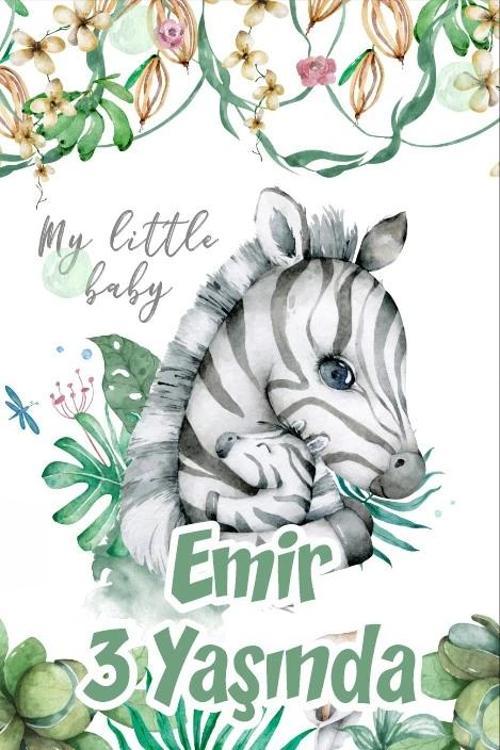 Bebek Zebra Temalı Doğum Günü Afişi 35X50 cm