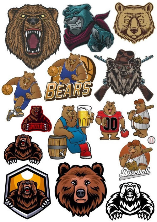 Ayı Sticker Set-6 12 Parça Telefon, Tablet, Defter, Laptop Sticker