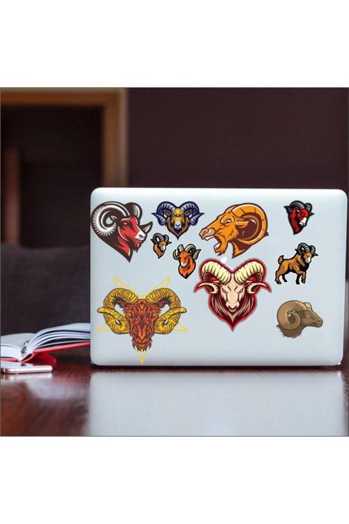 Keçi Sticker Set-1 10 Parça Telefon, Tablet, Defter, Laptop Sticker