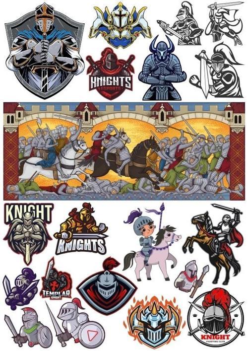 Şövalyeler Sticker Set 6 20 Parça Telefon, Tablet, Defter, Laptop Sticker