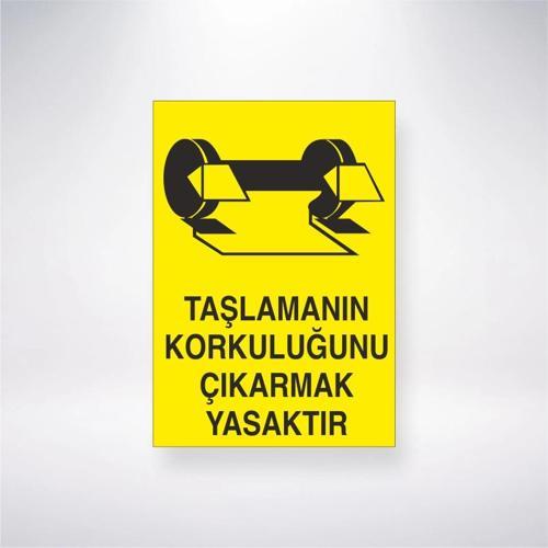 Taşlamanın Korkuluğunu Çıkartmak Yasaktır Sticker 20X28 Cm