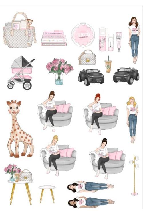 Kadınlar Sticker Set 2