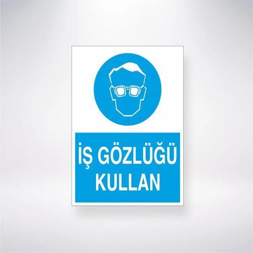 İş Gözlüğü Kullan Sticker 20X28 Cm