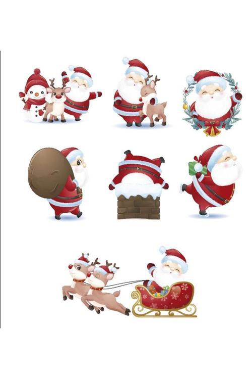 Noel Baba Sticker Set 4