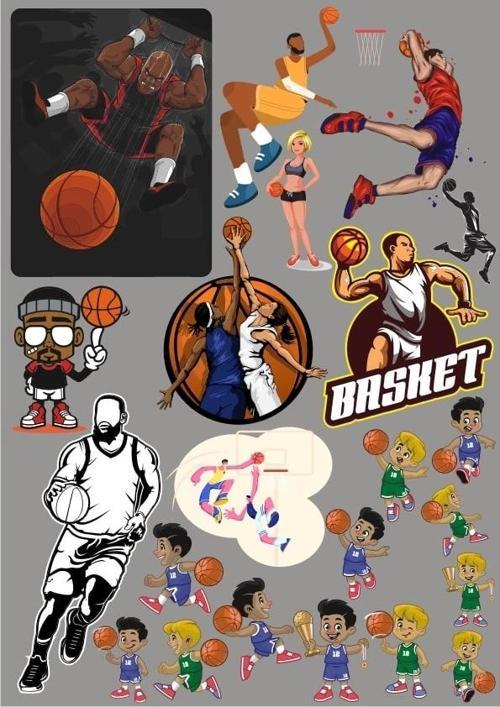 Basketbol Sticker Set 5 15 Parça Telefon, Tablet, Defter, Laptop Sticker