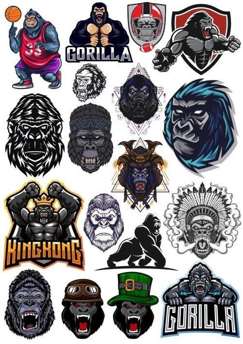 Goril Sticker Set-8 20 Parça Telefon, Tablet, Defter, Laptop Sticker