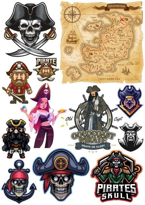 Korsan Sticker Set 3 12 Parça Telefon, Tablet, Defter, Laptop Sticker