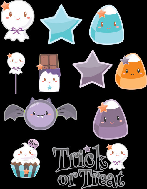 Sevimli Sticker Set 1 12 Parça Telefon, Tablet, Defter, Laptop Sticker