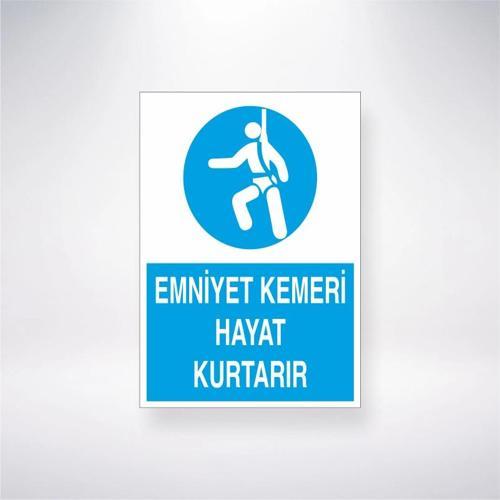 Emniyet Kemeri Hayat Kurtarır Sticker 20X28 Cm