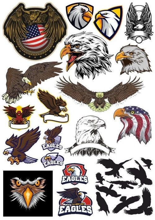 Kartal Eagle Sticker Set-17 17 Parça Telefon, Tablet, Defter, Laptop Sticker