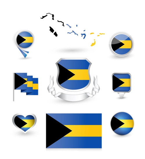 Bahamalar Sticker Set