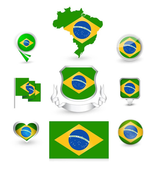 Brezilya Sticker SEt