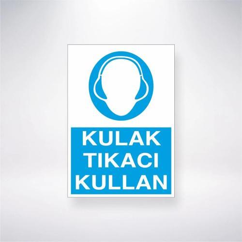 Kulak Tıkacı Kullan Sticker 20X28 Cm