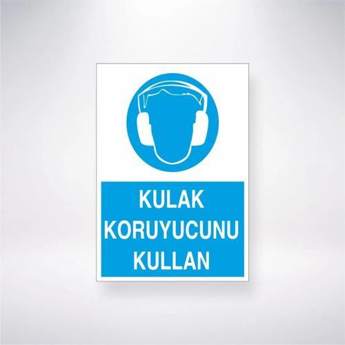 Kulak Koruyucunu Kullan Sticker 20X28 Cm