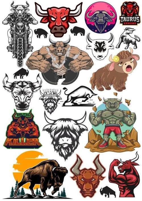 İnek Sticker Set 5 18 Parça Telefon, Tablet, Defter, Laptop Sticker