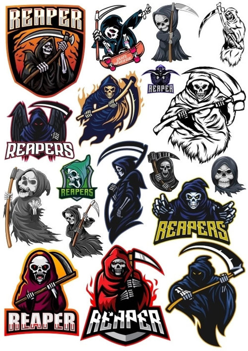 Ölüm Meleği Sticker Set 3 15 Parça Telefon, Tablet, Defter, Laptop Sticker