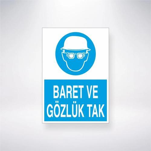 Baret ve Gözlük Tak Sticker 20X28 Cm
