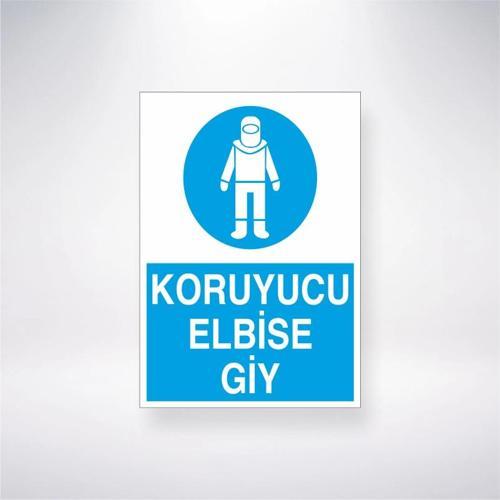 Koruyucu Elbise Giy Sticker 20X28 Cm