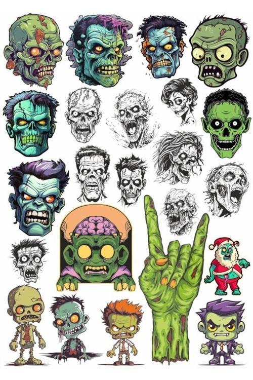 Zombi Sticker Set 5