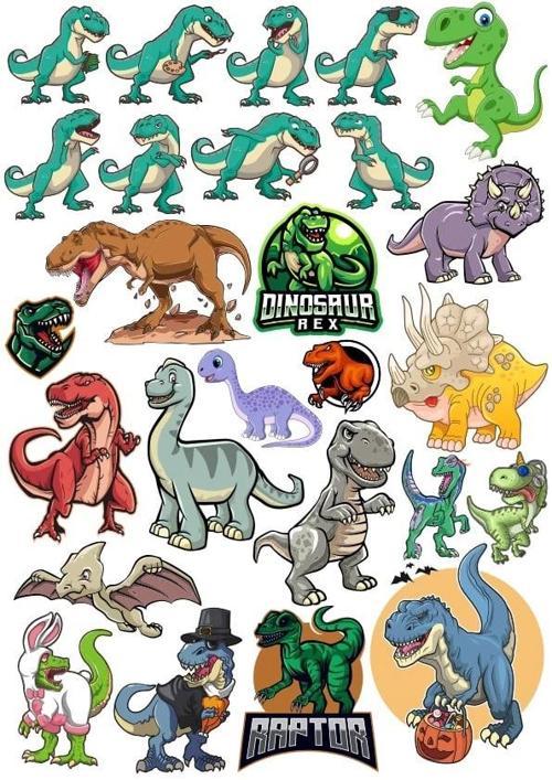 Dinozorlar Sticker Set 20 Parça Telefon, Tablet, Defter, Laptop Sticker