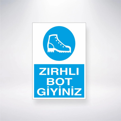 Zırhlı Bot Giyiniz Sticker 20X28 Cm