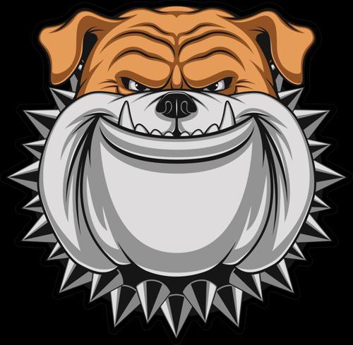 köpek sticker 10x10 cmRenkli Sticker