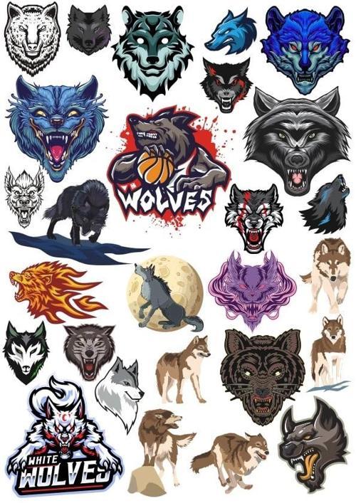 Kurtlar Sticker Set 6 20 Parça Telefon, Tablet, Defter, Laptop Sticker