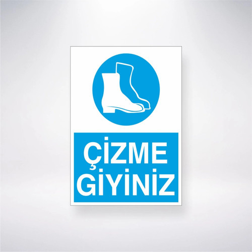Çizme Giyiniz Sticker 20X28 Cm