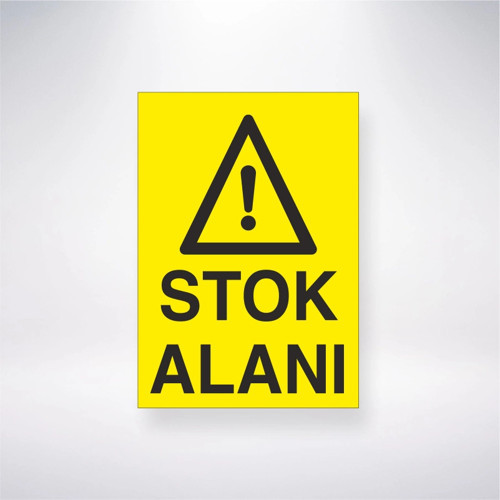 Stok Alanı Sticker 20X28 Cm