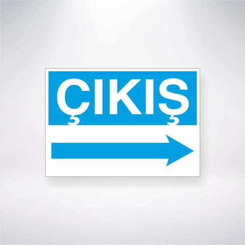 Çıkış ---> Sticker 20X28 Cm