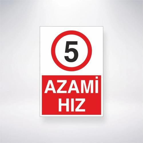 5 Azami Hız Sticker 20X28 Cm