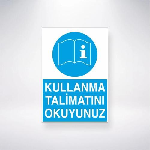 Kullanma Talimatını Okuyunuz Sticker 20X28 Cm