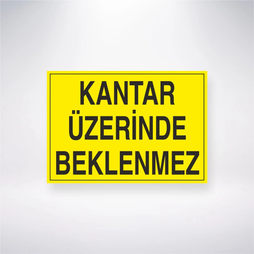 Kantar Üzerinde Beklenmez Sticker 20X28 Cm